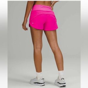 lululemon Speed Up High-Rise Lined Short 4” Size 10 Pink
